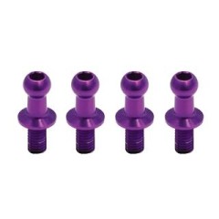WP-0036　ジュラルミンφ4.3ピロボールL=6mm×N=6mm パープル
