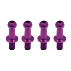 WP-0039　ジュラルミンφ4.3ピロボールL=8mm×N=6mm パープル
