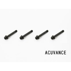 WP-0077　ESCジュラルミンビスL=15mm 4本入（ブラック）アキュバンス用