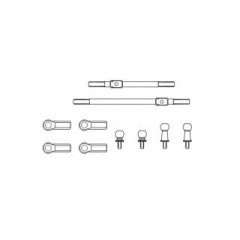WP-0136　グラスホッパー用 ステアリングロッドセット（レッド）