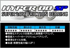 YZ-022　HYPER BB SP for RC 1510ZZ (10x15x4) ４個入
国産スーパーローフリクションベアリング（オイル仕様）