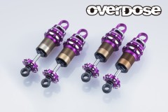 OD3900　ハイグレードショックセット spec.4 ( 全長調整式 , 4 セット/ パープル)