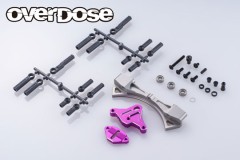 OD3937　アルミ湾曲スライドラックステアリングセットType-3 （For GALM シリーズ / パープル）