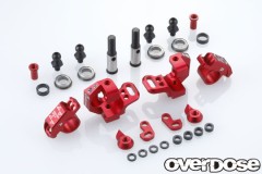OD2438c　アジャスタブルアルミナックルセットType-2(For RWD / レッド)