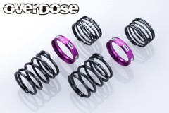 OD3997　4Edgeツインスプリング1.2-2060 (線径□1.2, 6.0巻, 自由長20mm, HSP付/2pcs/パープル)