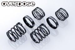 OD4010　4Edgeツインスプリング1.2-2055 (線径□1.2, 5.5巻, 自由長20mm, HSP付/2pcs/ブラック)