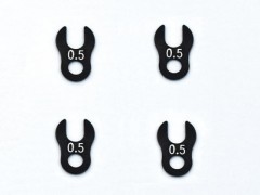 RC-KS105　アルミ製 カニスペーサー（1穴、0.5mm厚、4枚入）