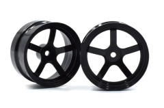 RW-DP5K6　ドリフト コンペティションホイール DP5（黒、オフセット6）