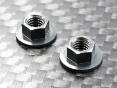 RD-013L　アルミ製 コンペティション M4ナット（5.5mm， 大径， 2個入）