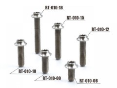 RT-020-18　SPMチタン製 M3x18mm ボタンヘッドスクリュー （4本入）