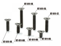 RT-021-05　SPMチタン製 M3x5mm フラットヘッドスクリュー （4本入）