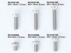 RC-FH310S　ステンレス製 M3×10mm フラットヘッドスクリュー (10本入)