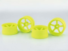 RW-DP5Y8　ドリフト コンペティションホイール DP5（蛍光イエロー、オフセット8）