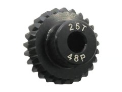 IP-4825B　7075 ハードコートピニオンギア ブラック 48ピッチ 25T 1個入り