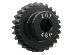 IP-4826B　7075 ハードコートピニオンギア ブラック 48ピッチ 26T 1個入り