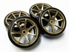 HD-031BR　ホイールはめ込み済みドリフトタイヤ(T7ホイール オフセット1 ブロンズ)