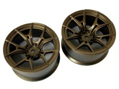 TDW-0814DBR　FX SPORTホイール 【deep face】 offset 8 ダークブロンズ　2個入