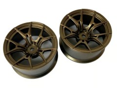 TDW-0814DBR　FX SPORTホイール 【deep face】 offset 8 ダークブロンズ　2個入