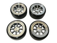 HD-102SMC　ホイールはめ込み済みドリフトタイヤ（RS ワタナベ エイトスポークホイール オフセット2 SMC）