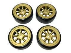 HD-102G　ホイールはめ込み済みドリフトタイヤ（RS ワタナベ エイトスポークホイール オフセット2 ゴールド）
