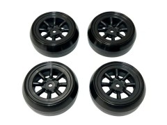 HD-112BK　ホイールはめ込み済み引っ張りドリフトタイヤ（RS ワタナベ エイトスポークホイール オフセット2 ブラック）