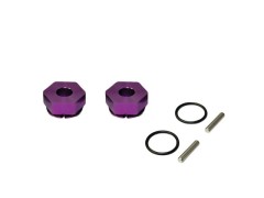 TP-643PU　アルミ六角ハブ NEO 厚み 6mm　パープル　2個入