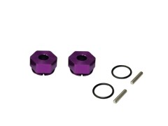 TP-644PU　アルミ六角ハブ NEO 厚み 7mm　パープル　2個入