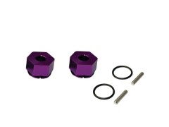 TP-645PU　アルミ六角ハブ NEO 厚み 8mm　パープル　2個入