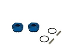 TP-643BL　アルミ六角ハブ NEO 厚み 6mm　ブルー　2個入