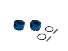 TP-645BL　アルミ六角ハブ NEO 厚み 8mm　ブルー　2個入
