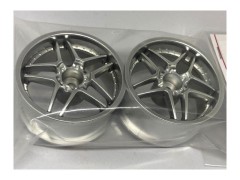 EW-0208MS　BLITZ BRW03 WHEEL 【deep face】オフセット8 マットシルバー　2個入