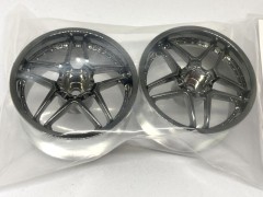 EW-0206BC　BLITZ BRW03 WHEEL オフセット6 ブラッククローム　2個入