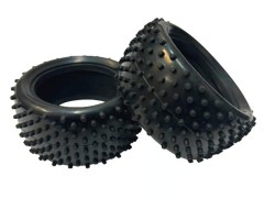 ET-020　1/10 4WDバギー用ゴムタイヤ ピンタイプ リヤ用
