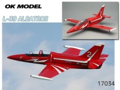  OK模型　17034　L-39 ALBATROS（L-39アルバトロス）　　[RCプレーン 半完成キット]