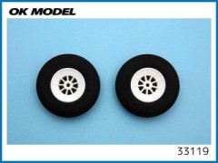 OK模型　33119　スポンジタイヤ 50mm　2ヶ入