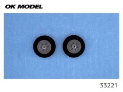 OK模型　33221　スポンジタイヤ 25mm　2ヶ入