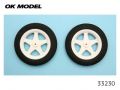 OK模型　33230　Eタイヤ 64mm　2ヶ入