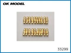 OK模型　33299　PILOT ゴールドコネクター 4.0BS オス (20ケ入)　　(在庫限り)