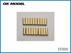OK模型　33300　PILOT ゴールドコネクター 4.0BS メス (20ケ入)　　　(在庫限り)