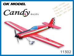 OK模型　11302　キャンディー (Candy) レッド　[RCプレーン 半完成キット] (お取り寄せ)
