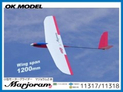 OK模型　11318　MARJORAM2 赤 Basic（マジョラム2 赤ベーシック）[RCグライダー 半完成] (お取寄せ)