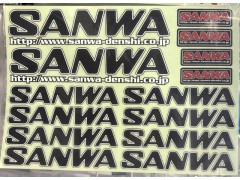 107A90531A　SANWAデカール(BLK)