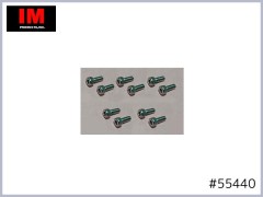 #55440　クロムメッキ付きCAPボルト　M4x10mm