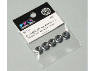 B0716  アルミフランジナット 4mm MTX (5pcs.)