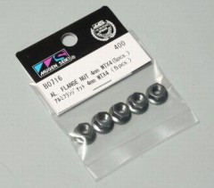 B0716  アルミフランジナット 4mm MTX (5pcs.)