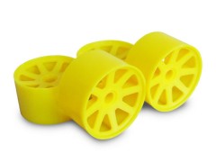 KD25Y　WGT用フロント・ホイール　蛍光イエロー：4個入