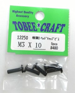 12250　極薄ローヘッド　キャップビス　M3x10 5pcs