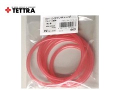 1918　カラーシリコンチューブ　赤　2.3mmx5.0mm x1M