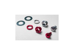 4420　エアー抜き用ガイド付チューブエンド (赤・銀)