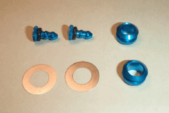 4464　GS用ガイド付チューブエンド Sサイズ 青色